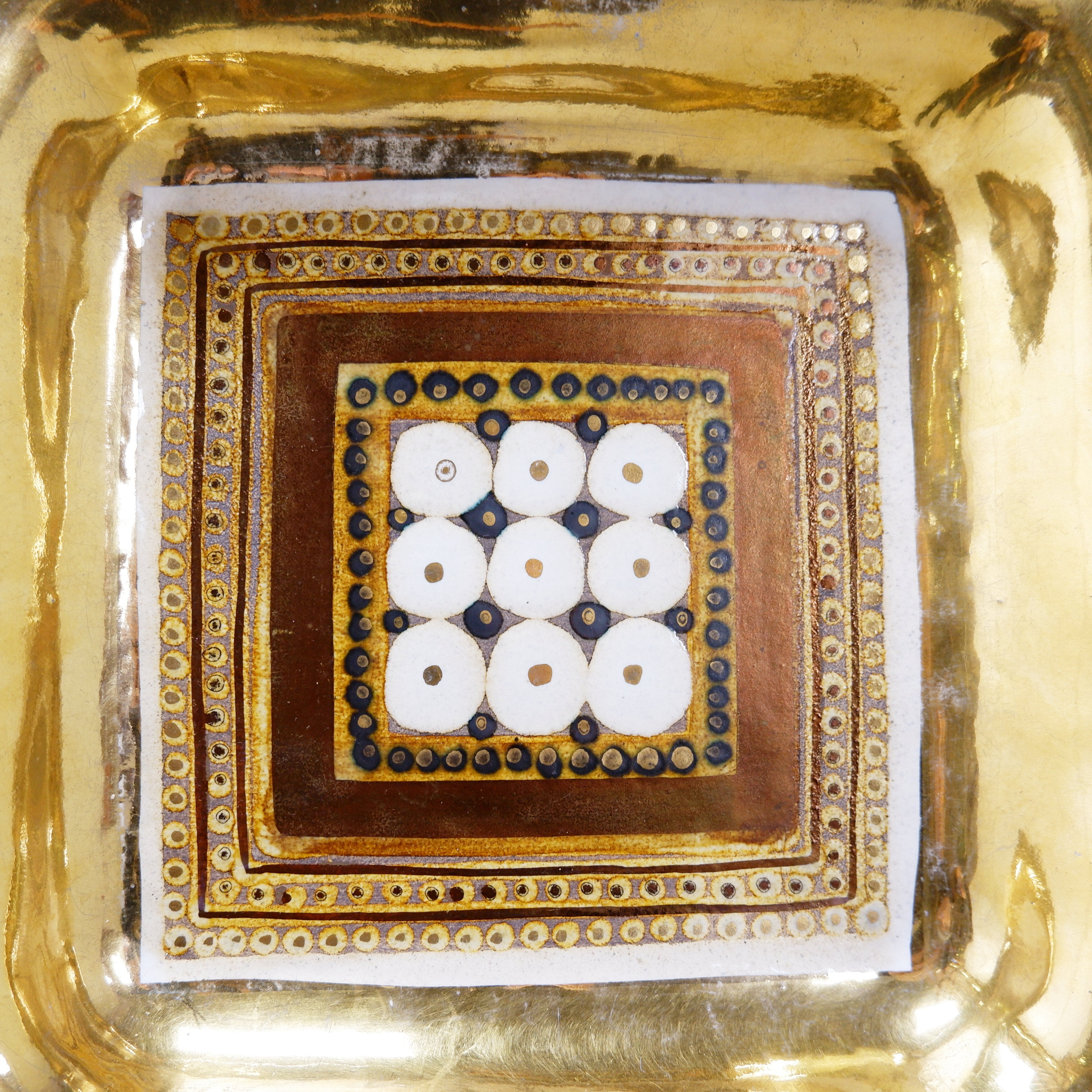 Vintage ceramic wall plate or trinket tray by Georges Pelletier - 1970