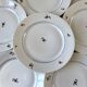 Lot de 6 assiettes plates tchèques made in france modèle déposé années 50-60