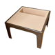 Table basse beige et brune