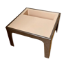 Beige and brown coffee table