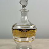 Produits Charming glass carafe with golden decoration