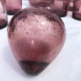 Blown glass Biot orangeade service