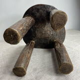 Lobi stool, made of solid wood, unique piece