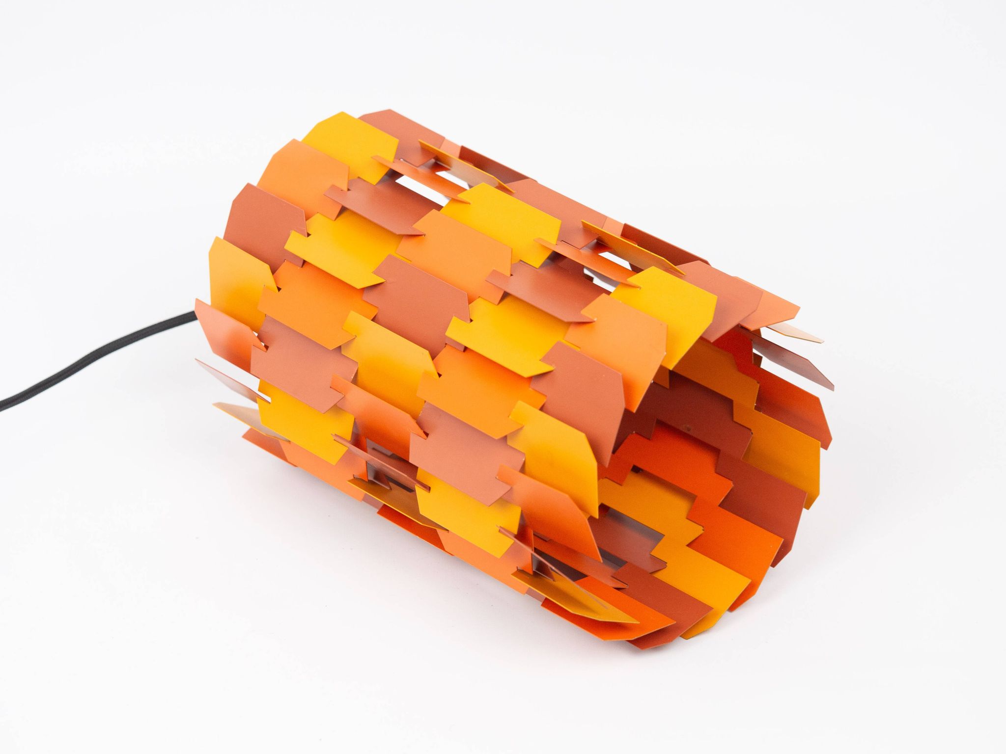 Vintage Danish pendant light Facet pop by Louis Weisdorf, Lyfa, 1972