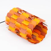 Vintage Danish pendant light Facet pop by Louis Weisdorf, Lyfa, 1972
