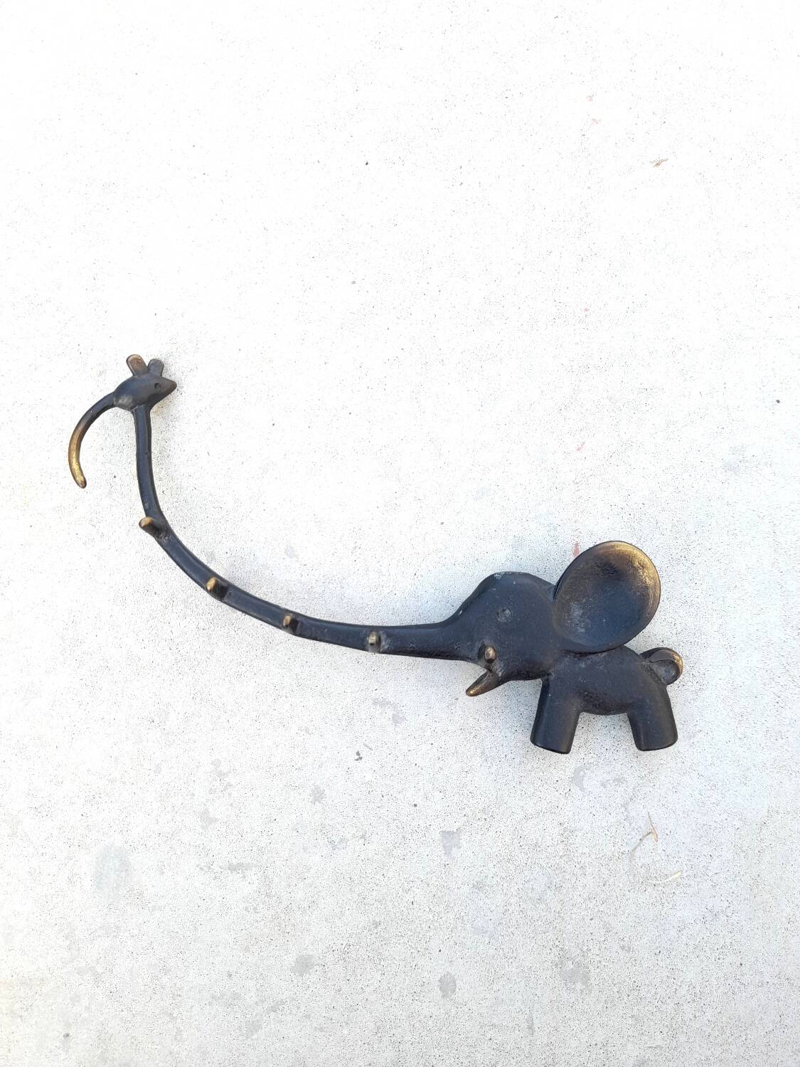 Small elephant wall hook Walter Bosse