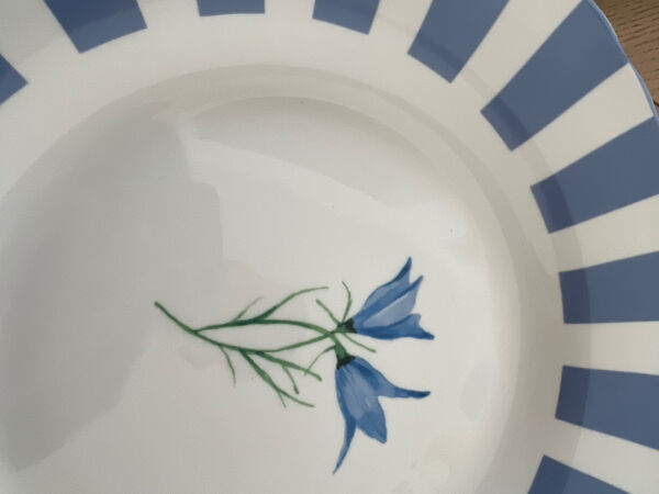 Assiettes style vintage fleurie campagne chic bohème