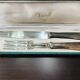 Silver metal cutting service cutlery, CHRISTOFLE, vendome model