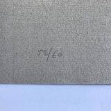 Original lithograph on Ingres paper signed by Claude GARACHE, Suite Vermillon V, 1981
