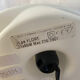 Vintage white glass lamp