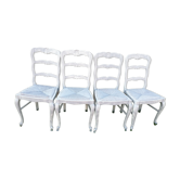 Lot de 4 chaises style Louis XV