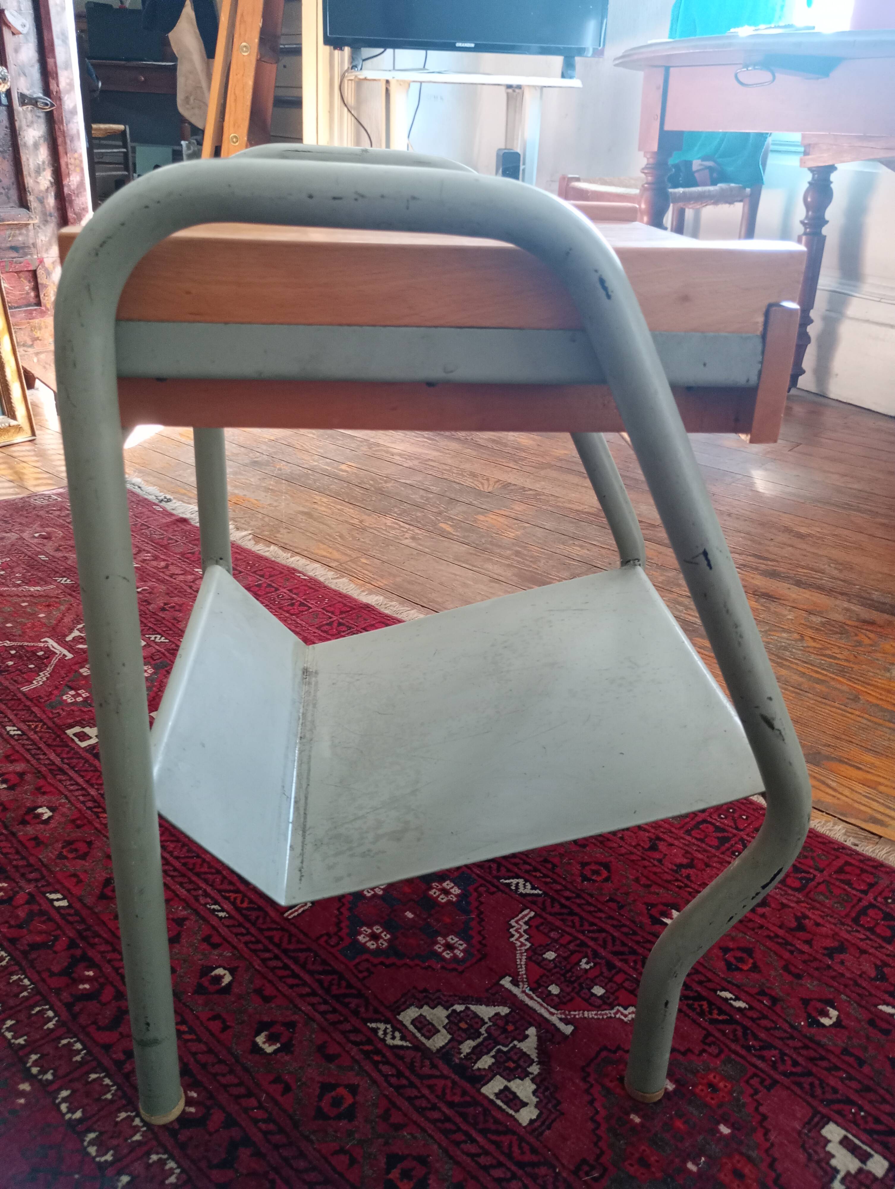 1950s boarding school bedside table.