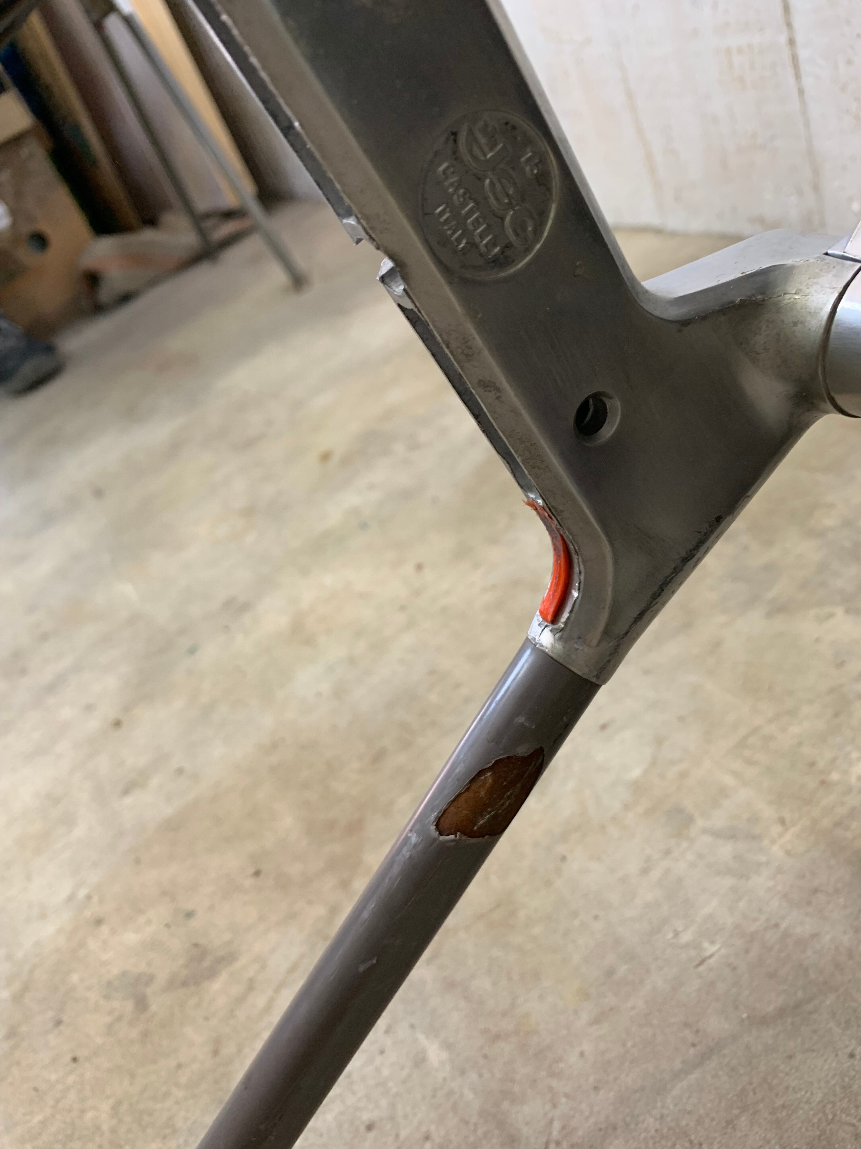 Series of 4 chairs by Giancarlo Piretti, Castelli 70