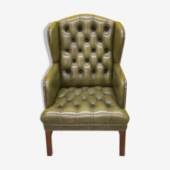 fauteuil vintage chesterfield wing