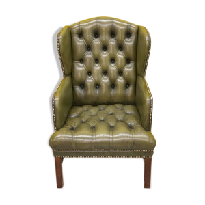 fauteuil vintage chesterfield - wing