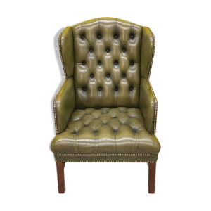 fauteuil vintage chesterfield wing