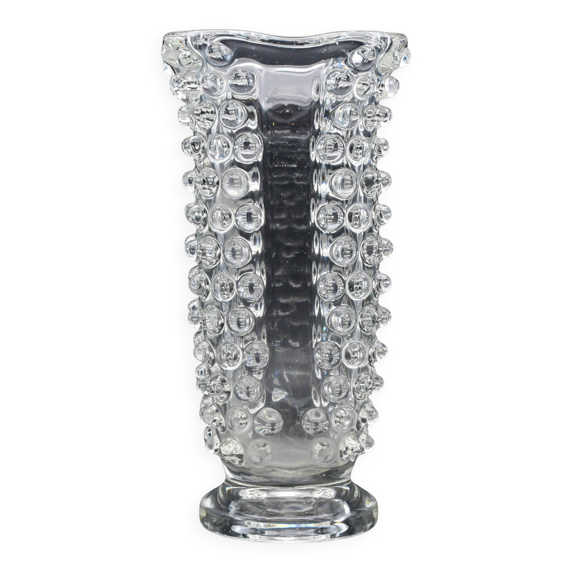 Bugnato Murano glass Italian rostrato vase by Barovier & Toso, 1960s