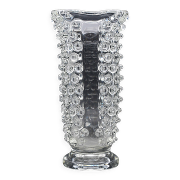 Bugnato Murano glass Italian rostrato vase by Barovier & Toso, 1960s