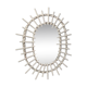 Miroir rotin blanc 50x40cm