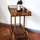 Desserte italienne vintage en olivier et châtaignier