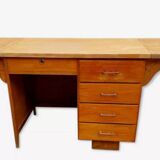 Vintage desk with 5 drawers