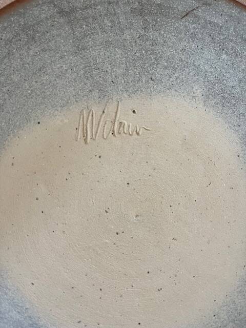 Set of 12 stoneware dinner plates