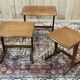 Suite de 3 tables gigognes en teck des années 70