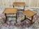 Set of 3 nesting tables in teak from the 1970s.