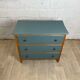 Vintage chest of drawers 3 drawers in restored wood with Liberon paint