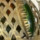 Old vintage oriental lantern pendant lamp in brass