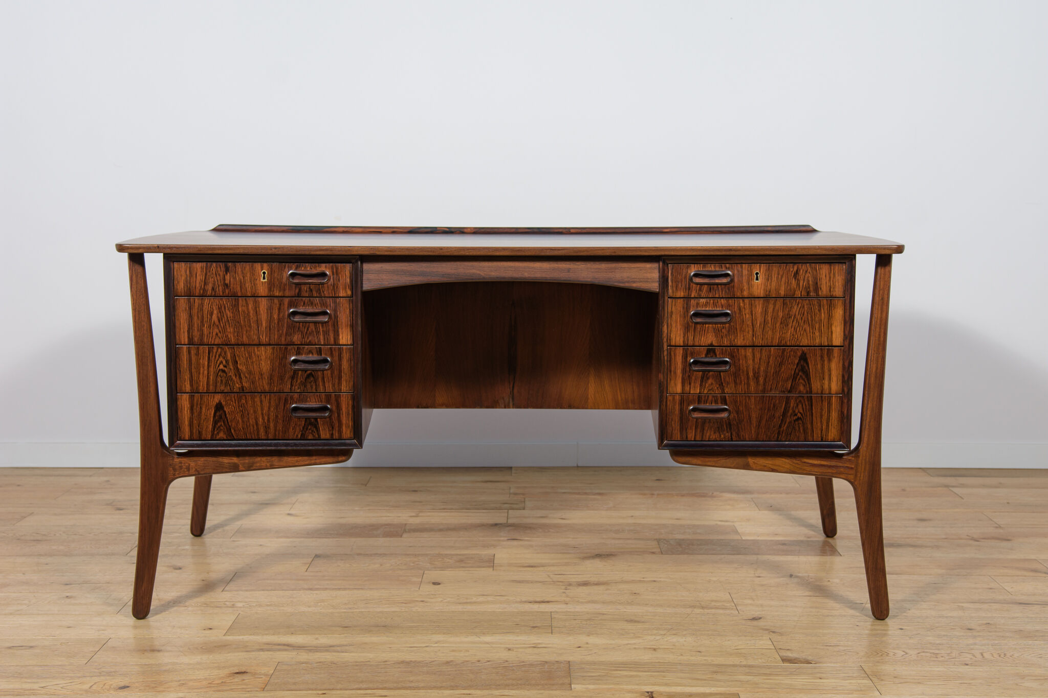 Mid-Century Modern Danish Rosewood Desk by Svend Åge Madsen for H.P. Hansen, Denmark, 1960s