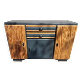 buffet Mado sanded wood and anthracite grey