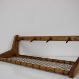 Midcentury Wooden Wall Coat Rack by ULUV - Czechoslovakia, 1960s