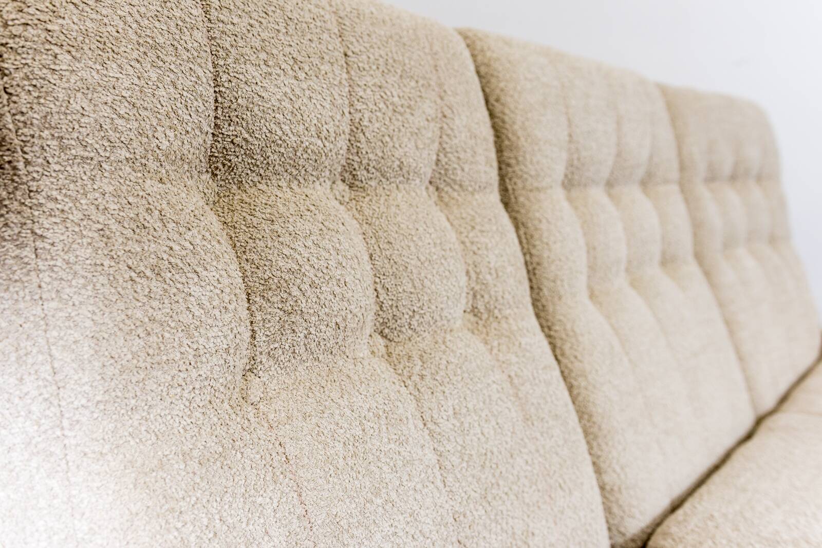 Customizable Space Age Living Room Set Atlantis in Beige Boucle 1970's, Czechoslovakia