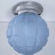 Art Deco ceiling light, blue glass, 1920s