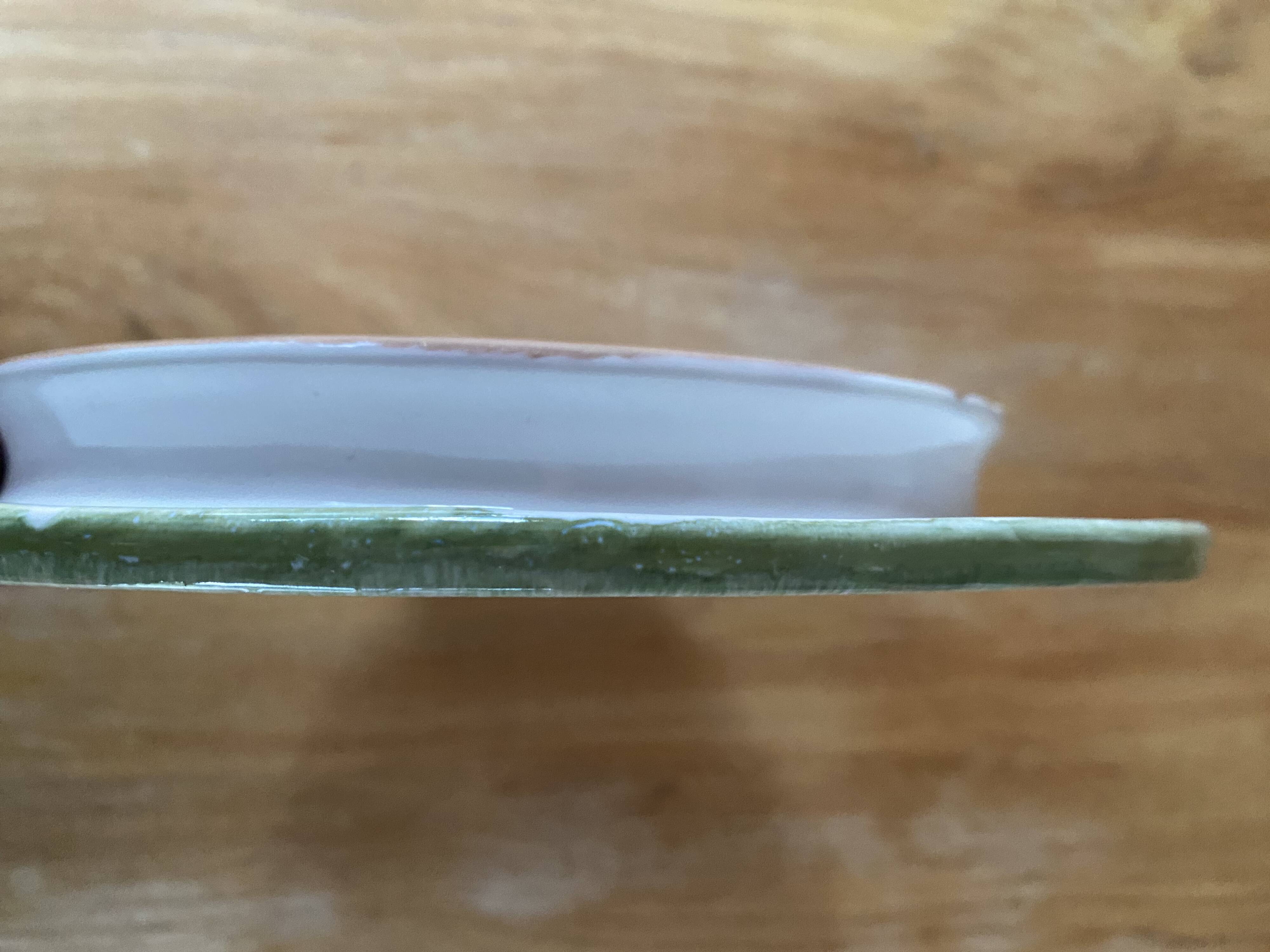 Decorative tray in Moustiers earthenware