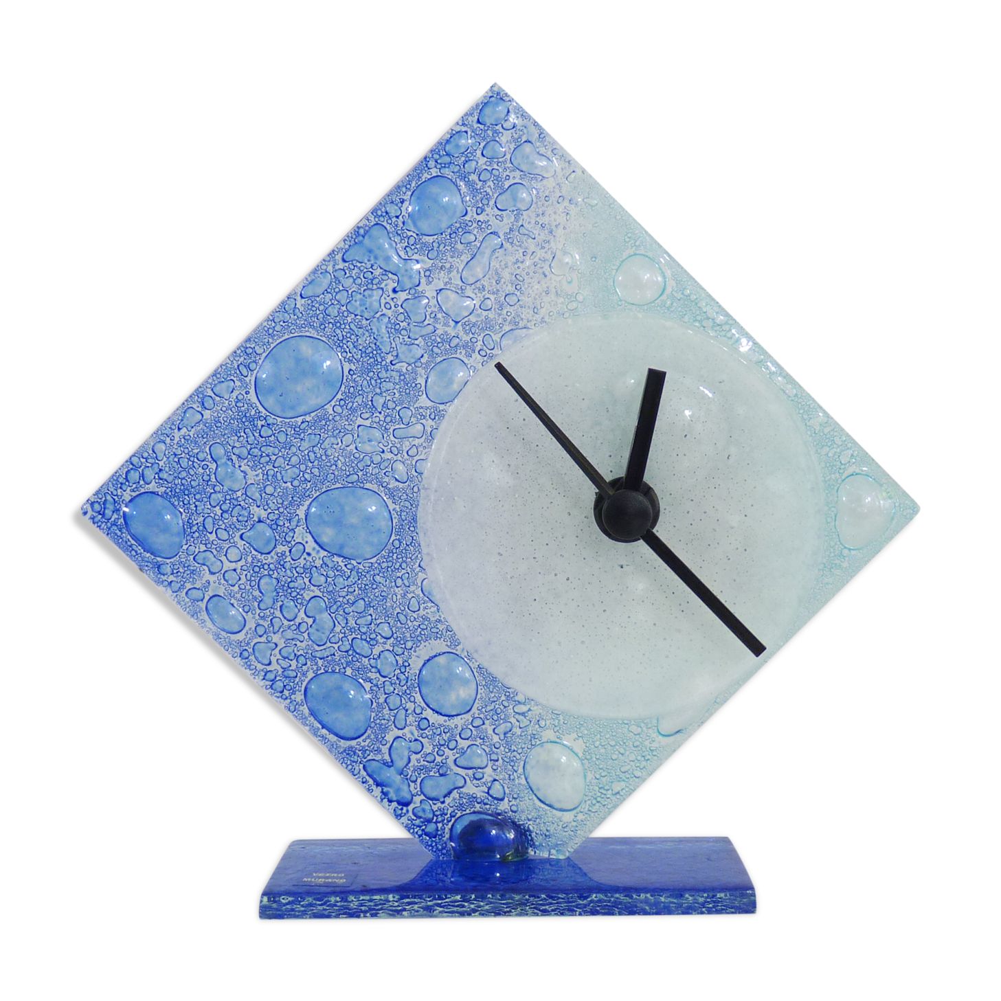Vintage table clock in Murano glass year 70 80