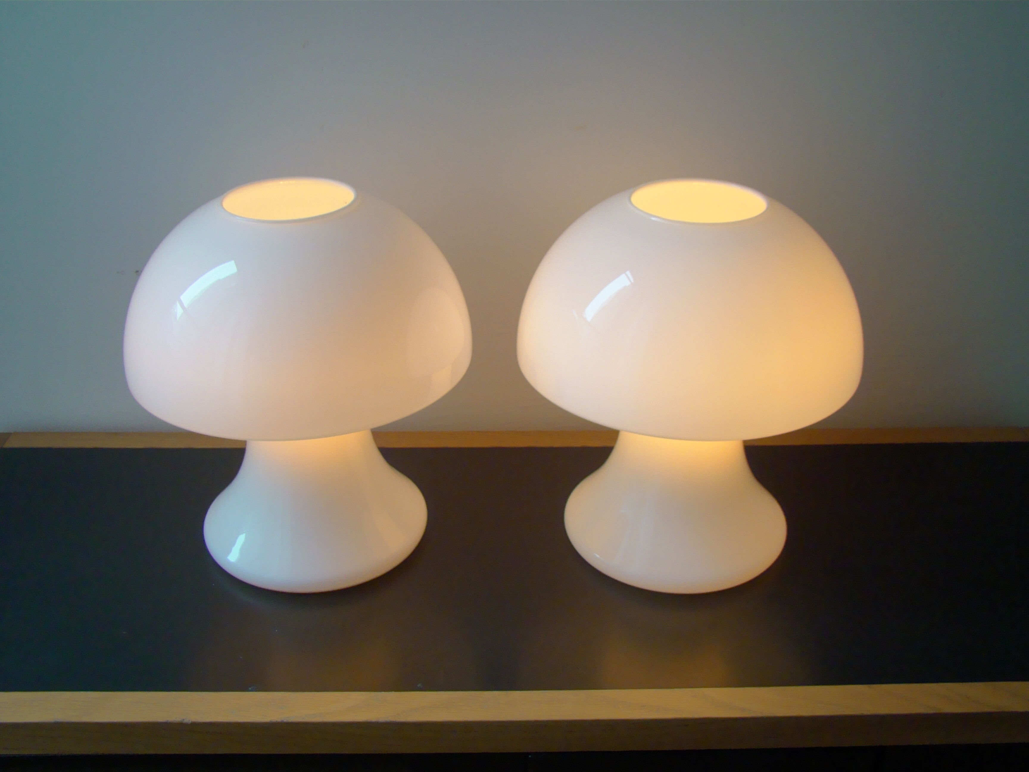 Pair of vintage lamps "Funghi " by SCE
