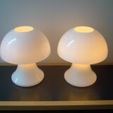 Paire de  lampes vintages "Funghi " par SCE