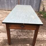 Vintage farm table from the reconstruction period in fir.