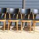 6 chaises baumann n°17 dos large skaï noir