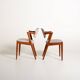 Set of 4 model “42” chairs by Kai Kristiansen for Schou Andersen