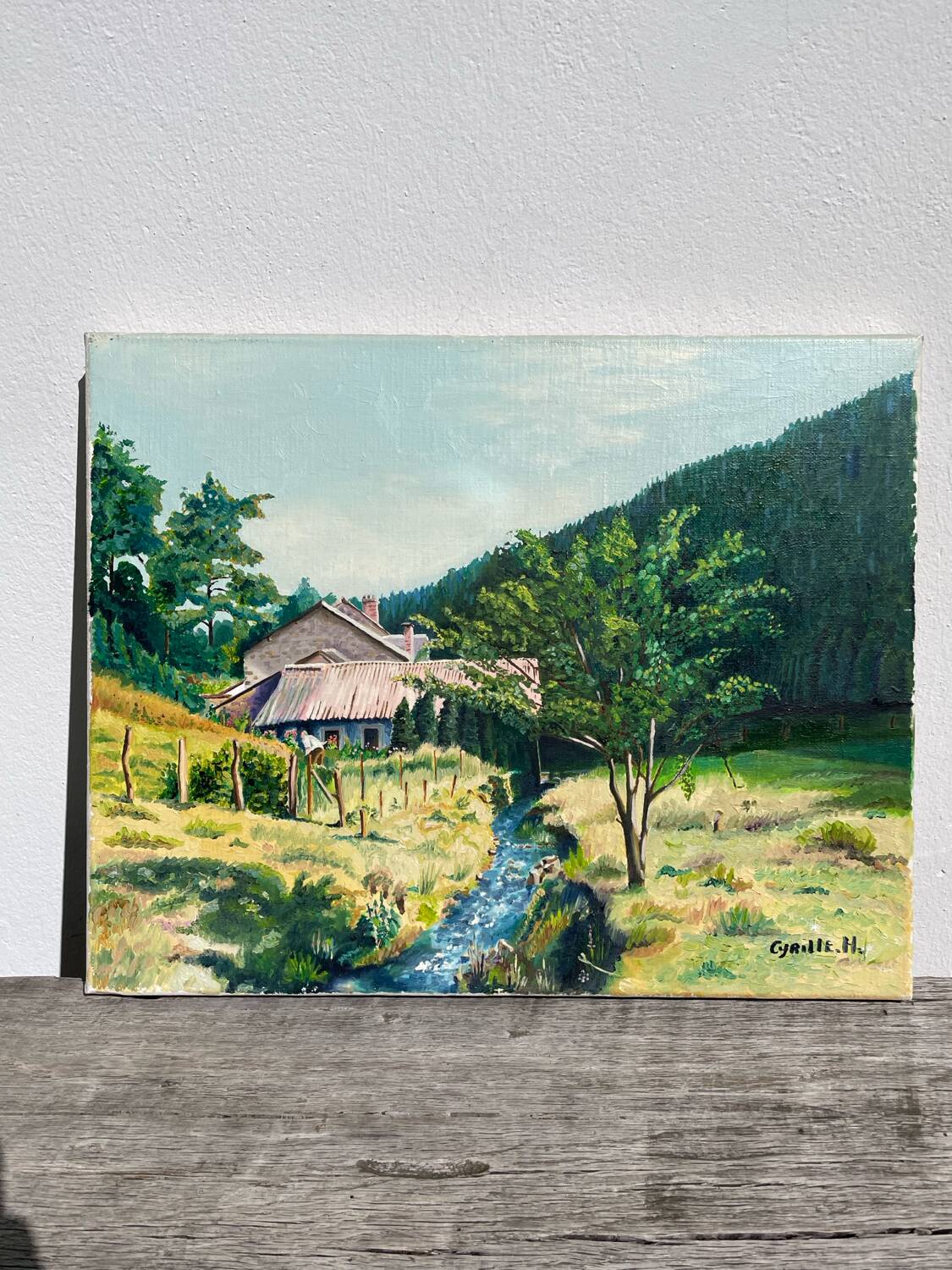 Landscape oil painting