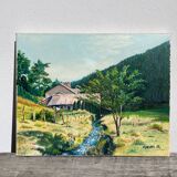 Landscape oil painting