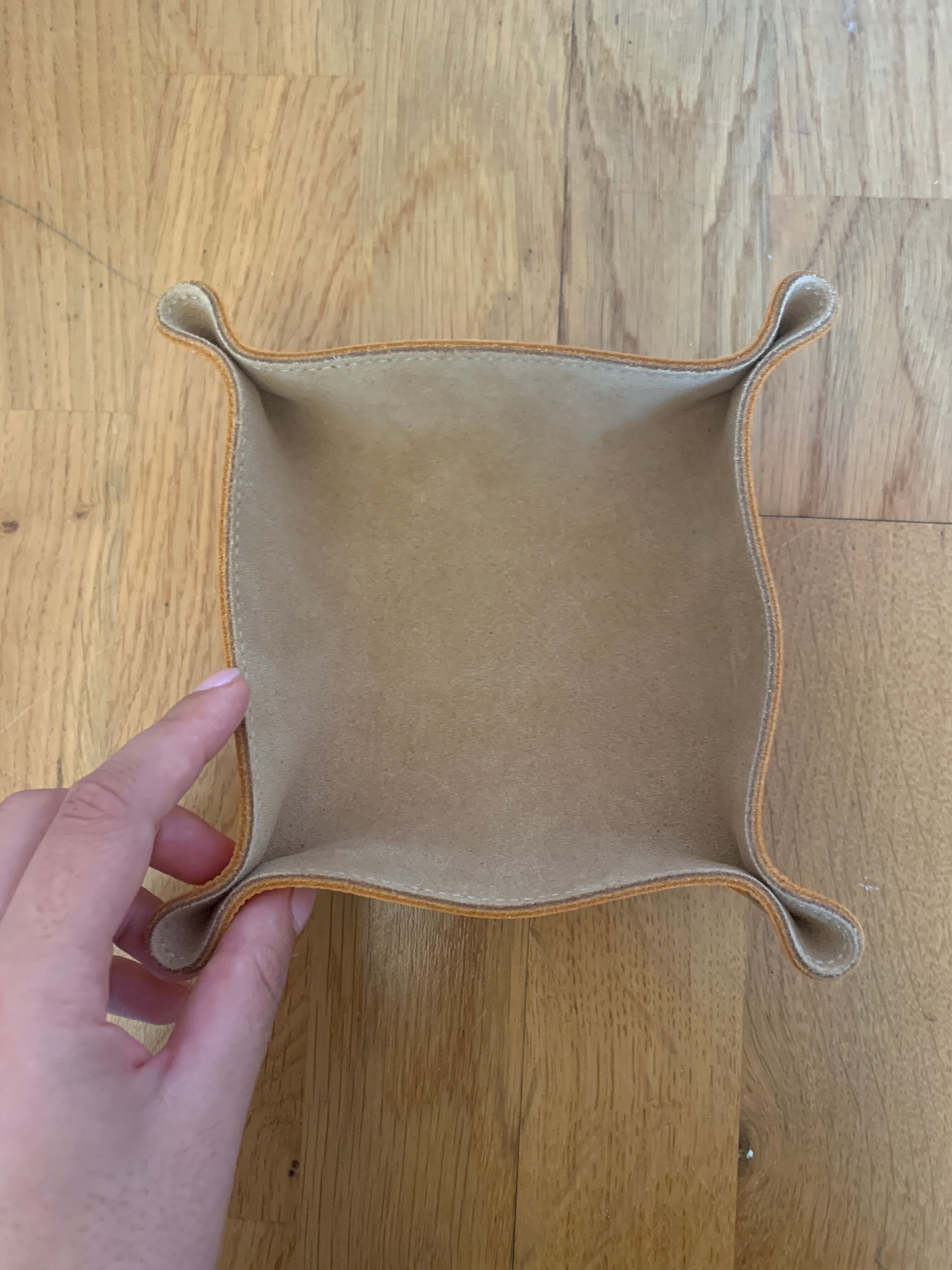 Orange pouch tray