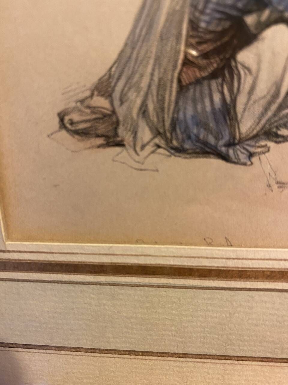 Old lithograph Fountain of the Virgin, Nazareth after David Roberts 20th century