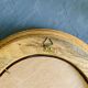 Vintage round wooden mirror