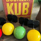 Vintage wooden ball wall hook