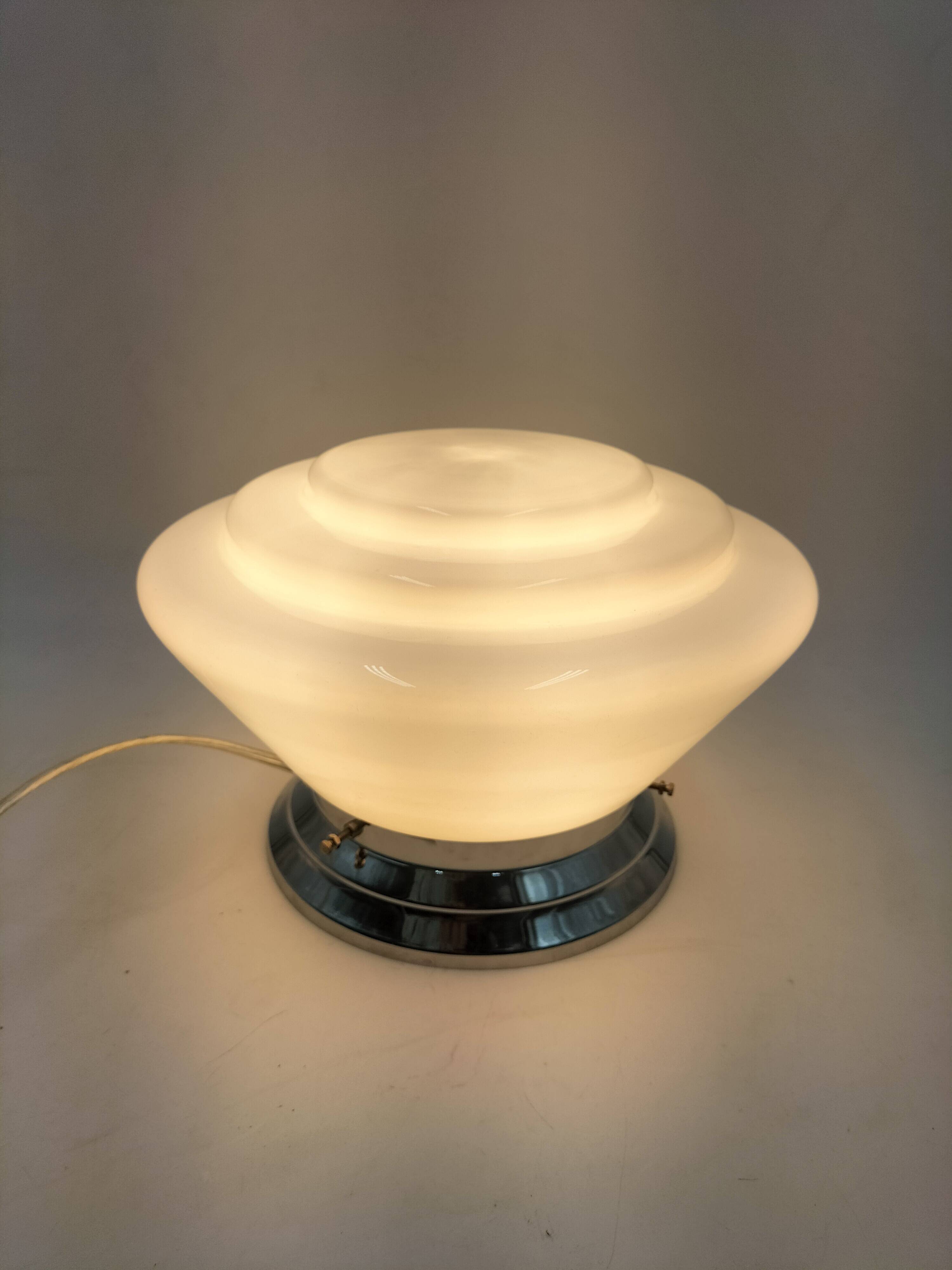 Art Deco Opaline Lamp