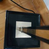 Vintage reading floor lamp in gold metal